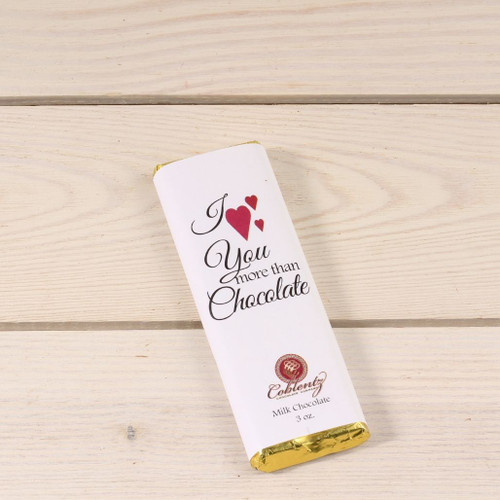  I Love You More than Chocolate Milk Chocolate Bar